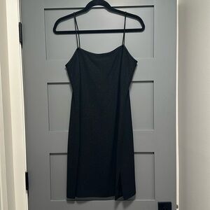 I.N.C. International Concepts spaghetti straps black sparkly dress size 4.